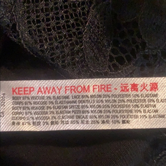 NWT Free People Premonitions Bodycon Dress XS or Small Black LBD Mini Fitted - Picture 14 of 14